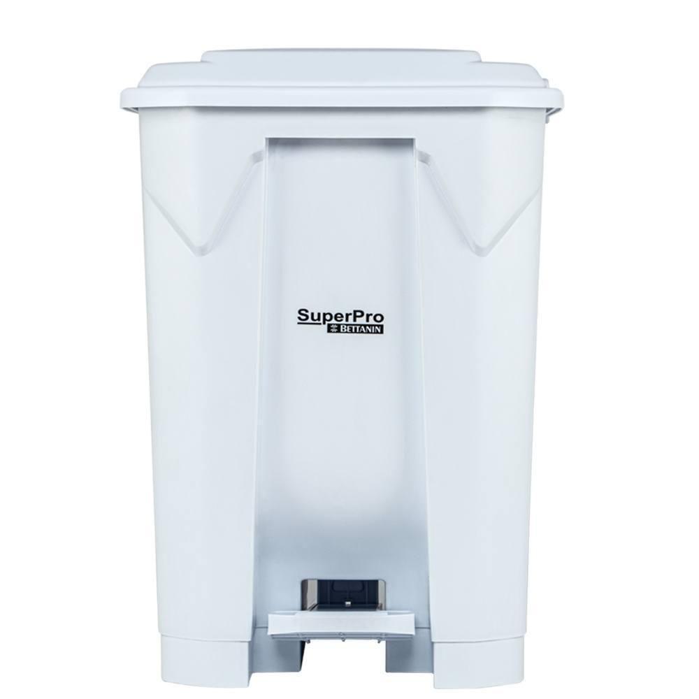 Lixeira Plástica Com Pedal Branca 50l Superpro - 2
