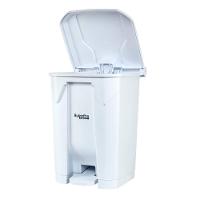 Lixeira Plástica Com Pedal Branca 50l Superpro - 1