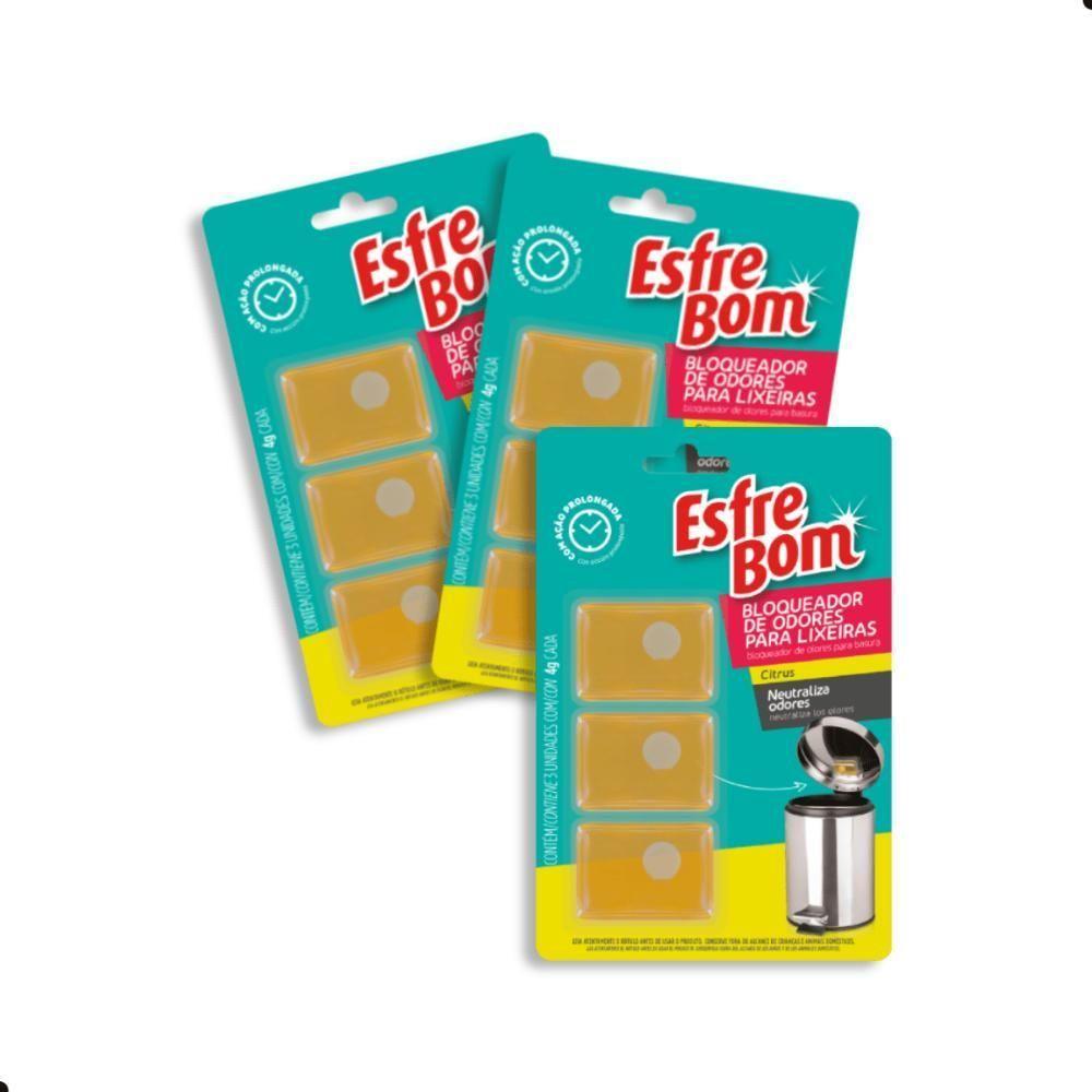Kit Bloqueador De Odores Para Lixeira Esfrebom 3 Unidades - 1