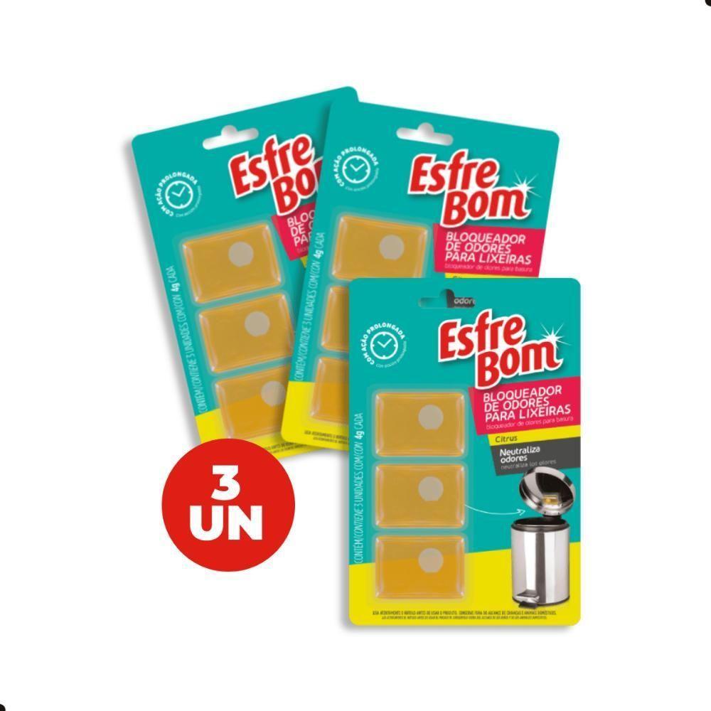 Kit Bloqueador De Odores Para Lixeira Esfrebom 3 Unidades - 2