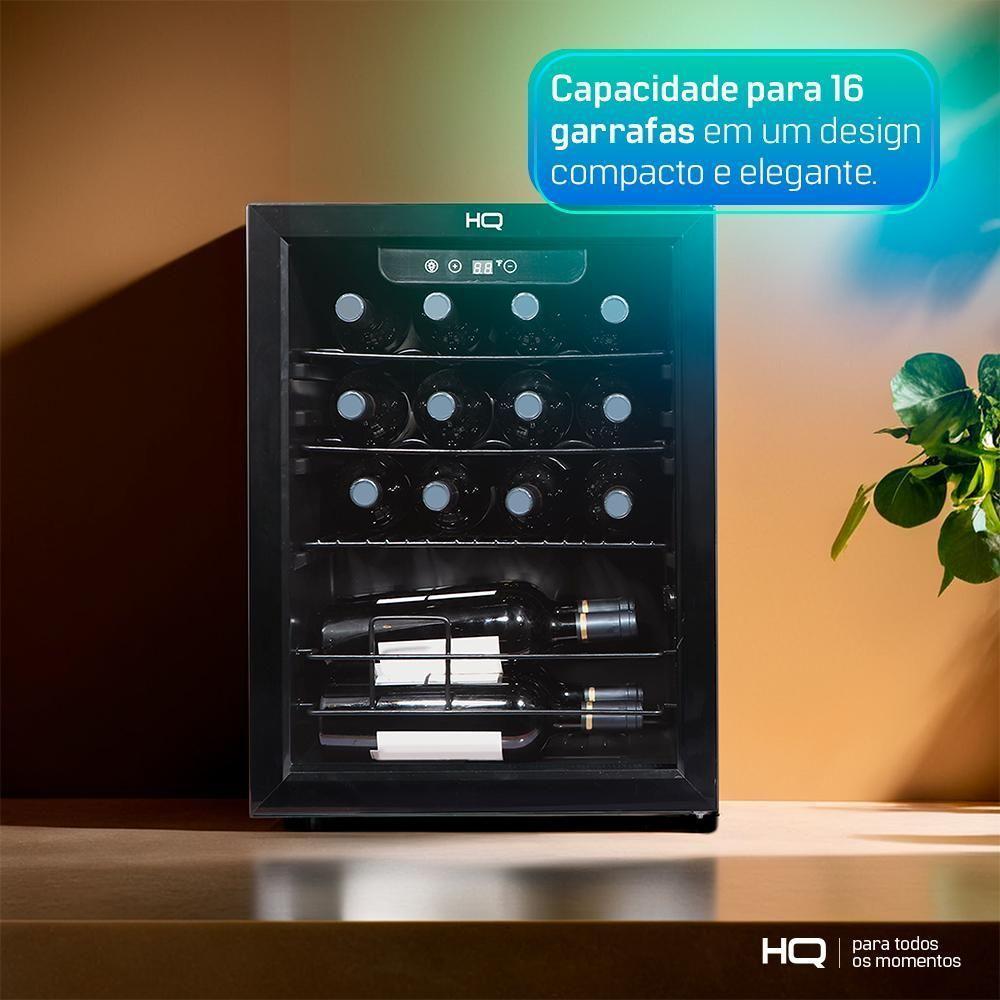Adega De Vinhos Compressor HQ 48L 16 Garrafas HQ-AV16H 220V - 4