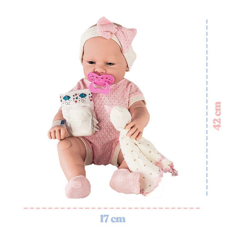 Boneca Bebê Anjo Naninha Com Acessórios - 2