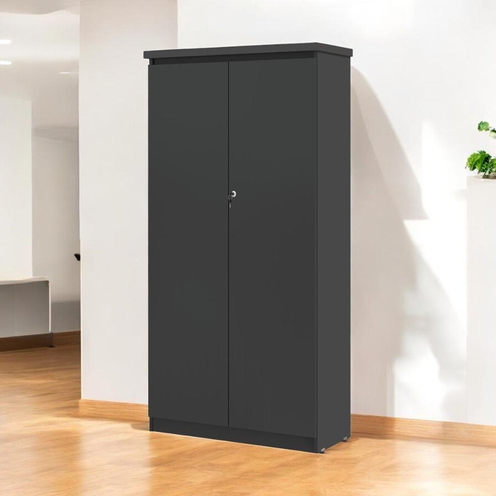 Armário Multiuso 02 Portas Línea Preto - 1