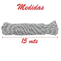 Kit 6 Cordas Para Varal Reforçada Cinza Em Poliéster 15 Metros - 2