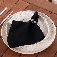 Kit 4 Anéis Para Guardanapos 4cm X 3cm Cristalino Argola Decoração Prata