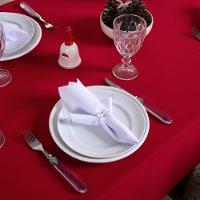 Toalha De Mesa Basic Lisa Oxford Decoração 1,45m X 1,40m Para 4 Lugares Verde 100% Poliéster - 3