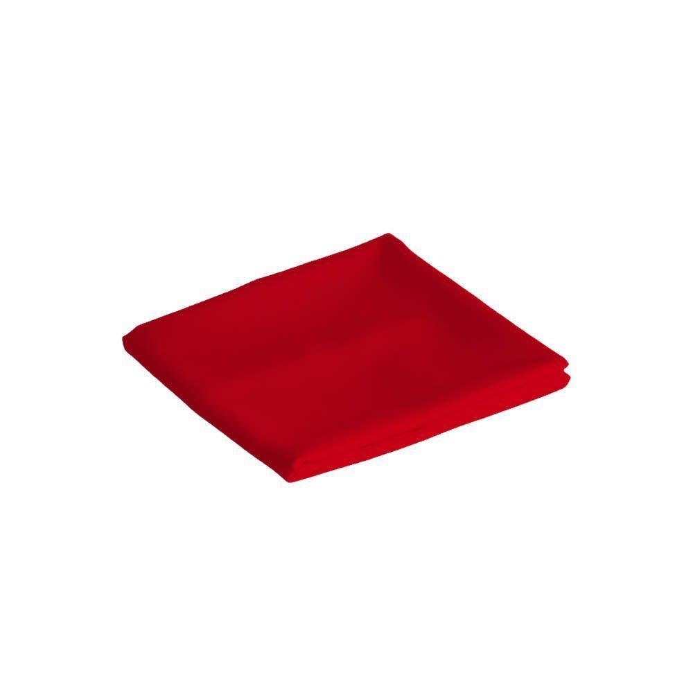 Toalha De Mesa Basic Lisa Oxford Decoração 2,00m X 1,40m Para 6 Lugares Vermelho 100% Poliéster - 4