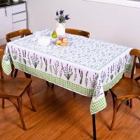 Toalha De Mesa Tropical Microfibra Estampada 1,50m X 1,50m Para 4 Lugares Lavanda - 1
