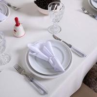 Toalha De Mesa Basic Lisa Oxford Decoração 3,00m X 1,40m Para 10 Lugares Palha 100% Poliéster - 3