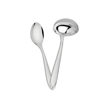 Conjunto Colher Para Arroz E Concha Para Feijão Laguna Em Aço Inox Tramontina