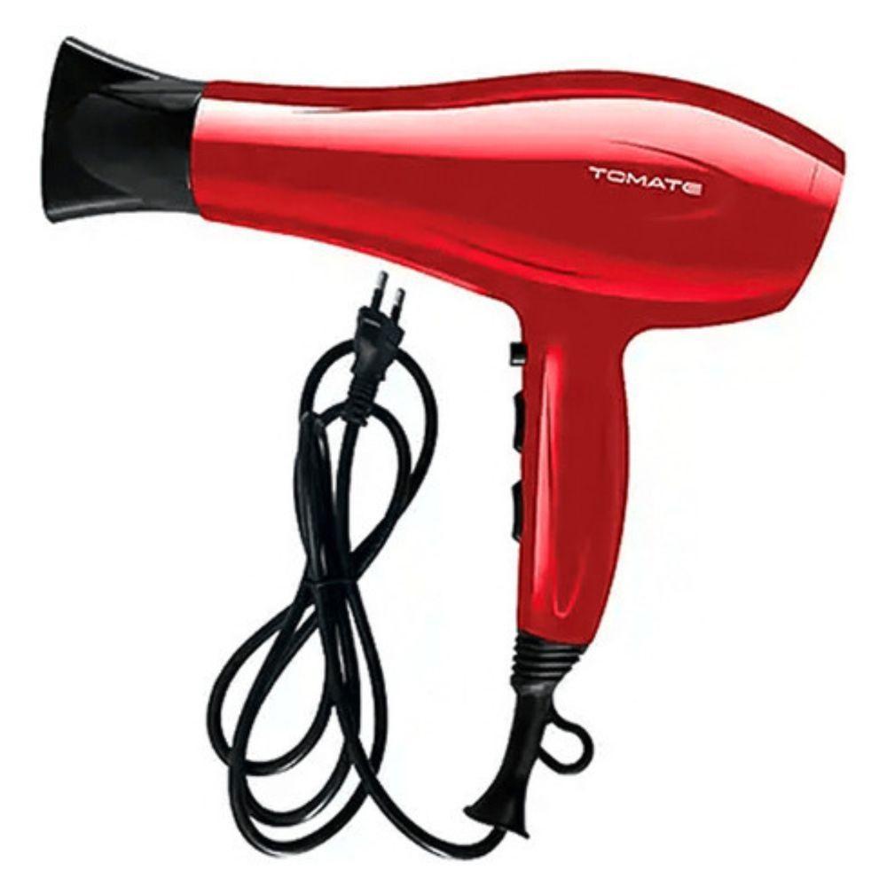 Secador De Cabelo Profissional 110v Com 2 Velocidades Mse-2600a Tomate - 1