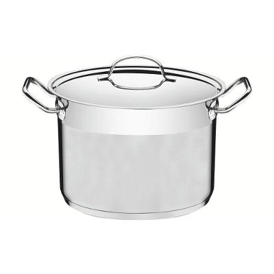 Caldeirão Tramontina Professional 30cm 15,2l Inox Fundo Triplo Tampa Plana Detalhe Satinado Tramontina