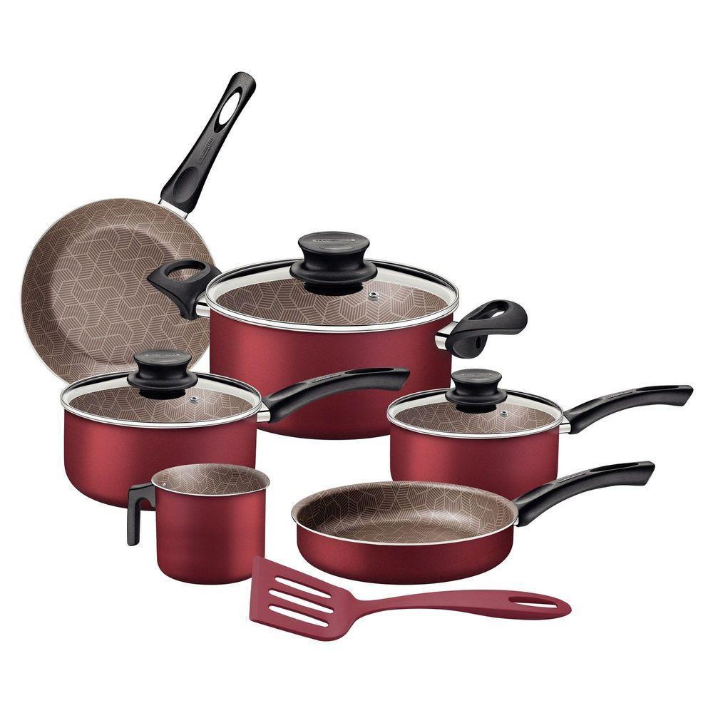 Jogo De Panelas Tramontina Paris Alumínio Antiaderente Starflon Max Vermelho 07 Peças Tramontina - 1