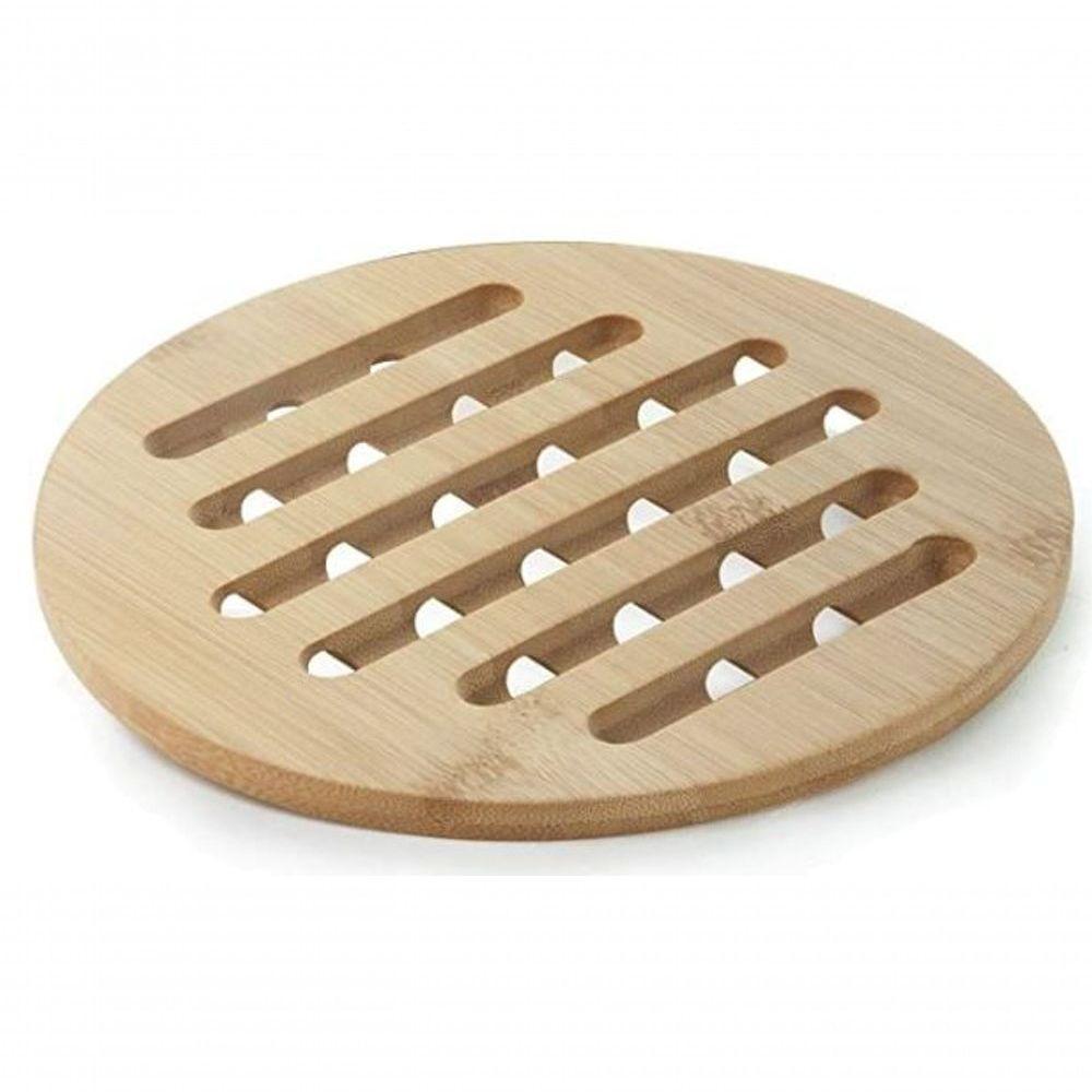 Descanso De Panela Redondo Ecokitchen Bambu 20x20 Cm - Mimo Style - Bm19140 - 1