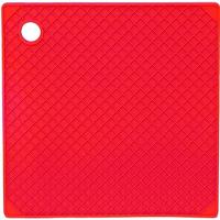 Descanso De Panela Quadrado De Silicone Vermelho 18x18 Cm - Mimo Style - Sn13282 - 1