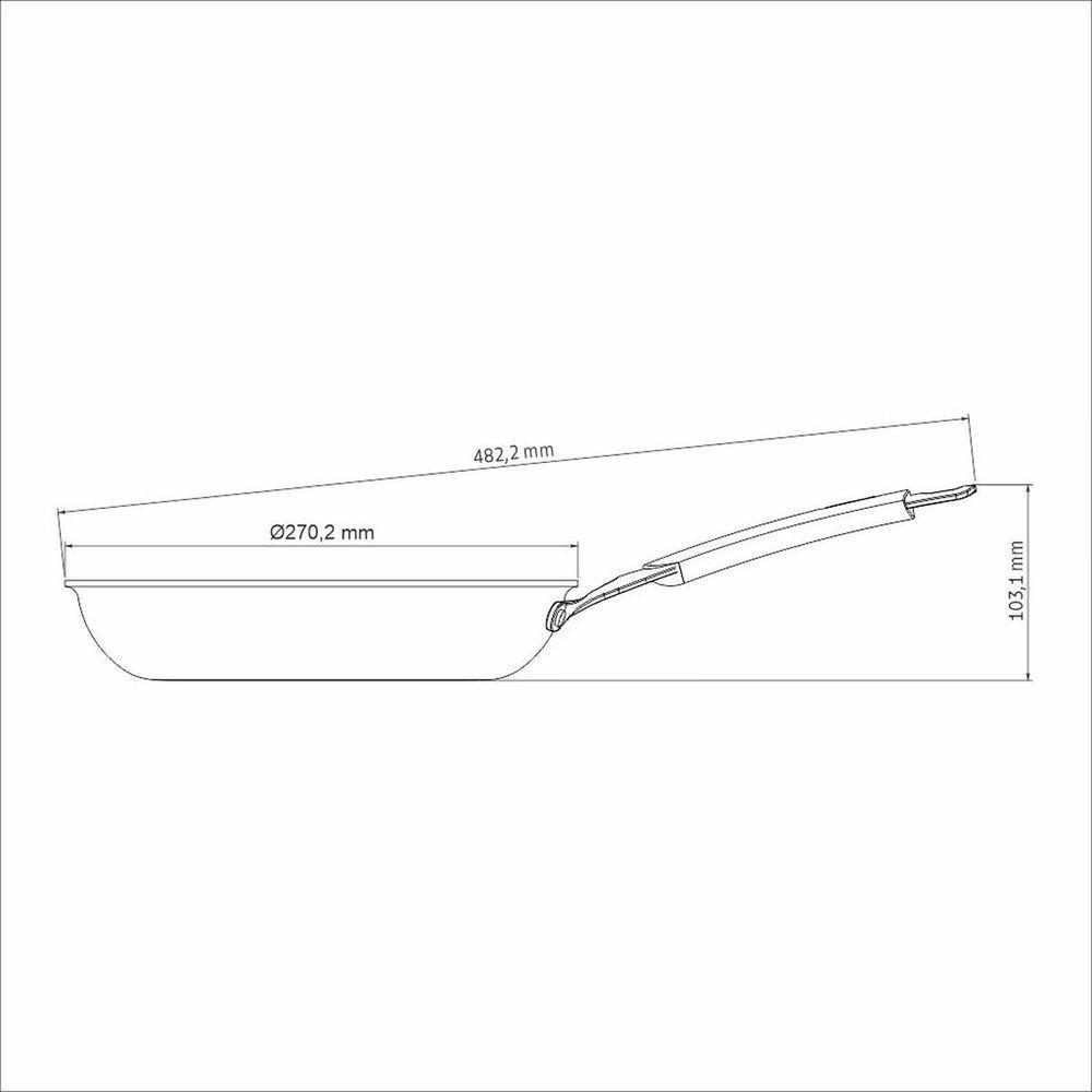 Frigideira Tramontina Romagna Aço Inox Alumínio Cerâmico Marfim 25 Cm 1,95 L Tramontina - 4