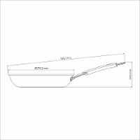 Frigideira Tramontina Romagna Aço Inox Alumínio Cerâmico Marfim 25 Cm 1,95 L Tramontina