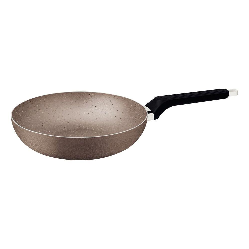 Frigideira Funda Tramontina Milazzo Alumínio Antiaderente Starflon Max Amêndoa 24 Cm Tramontina - 1