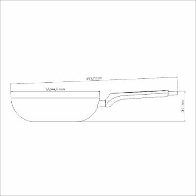 Frigideira Funda Tramontina Milazzo Alumínio Antiaderente Starflon Max Amêndoa 24 Cm Tramontina