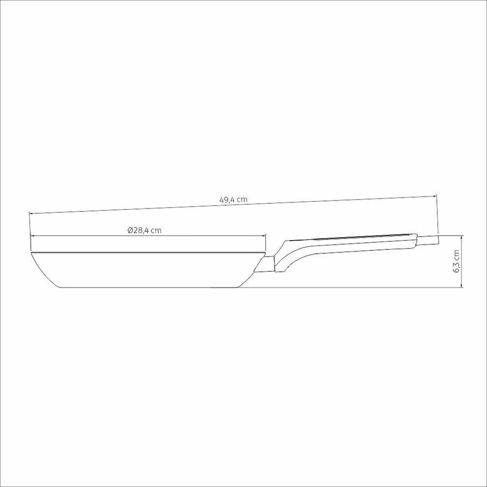Frigideira Tramontina Milazzo Alumínio Antiaderente Starflon Max Amêndoa 28 Cm Tramontina - 6
