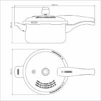 Panela De Pressão Tramontina Vancouver Alumínio Antiaderente Starflon Max Vermelho 20 Cm 3 L Tramontina - 5