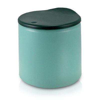 Lixeira De Pia - Mesa- Escritorio De 4l - Linha Loft Turquesa