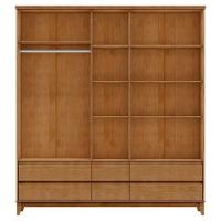 Guarda Roupa 5 Portas 6 Gavetas Espelho Mdf 200 Cm 2814 Freijo Milani Store - 5