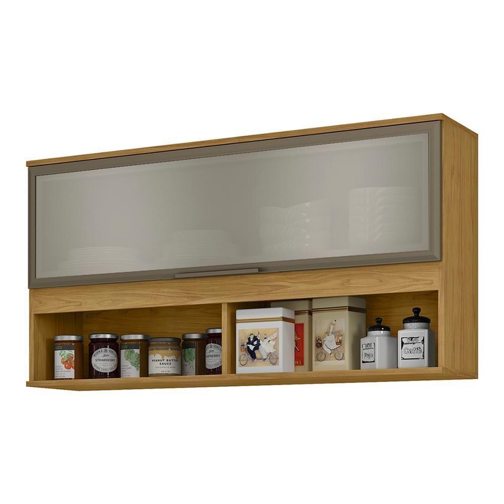 Armario Aereo 120 Cm 1 Porta Vidro Vera Ave05 Marrocos Mxm - 1