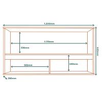 Armario Aereo 120 Cm 1 Porta Vidro Vera Ave05 Marrocos Mxm - 6