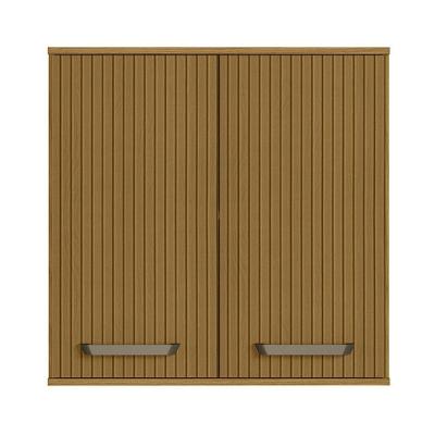 Armario Aereo 2 Portas 80 Cm Cria 12597 Freijo Ripado Pln