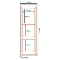 Armario Aereo Adega 3 Nichos 20 Cm Vera Ave01 Marrocos Mxm - 5