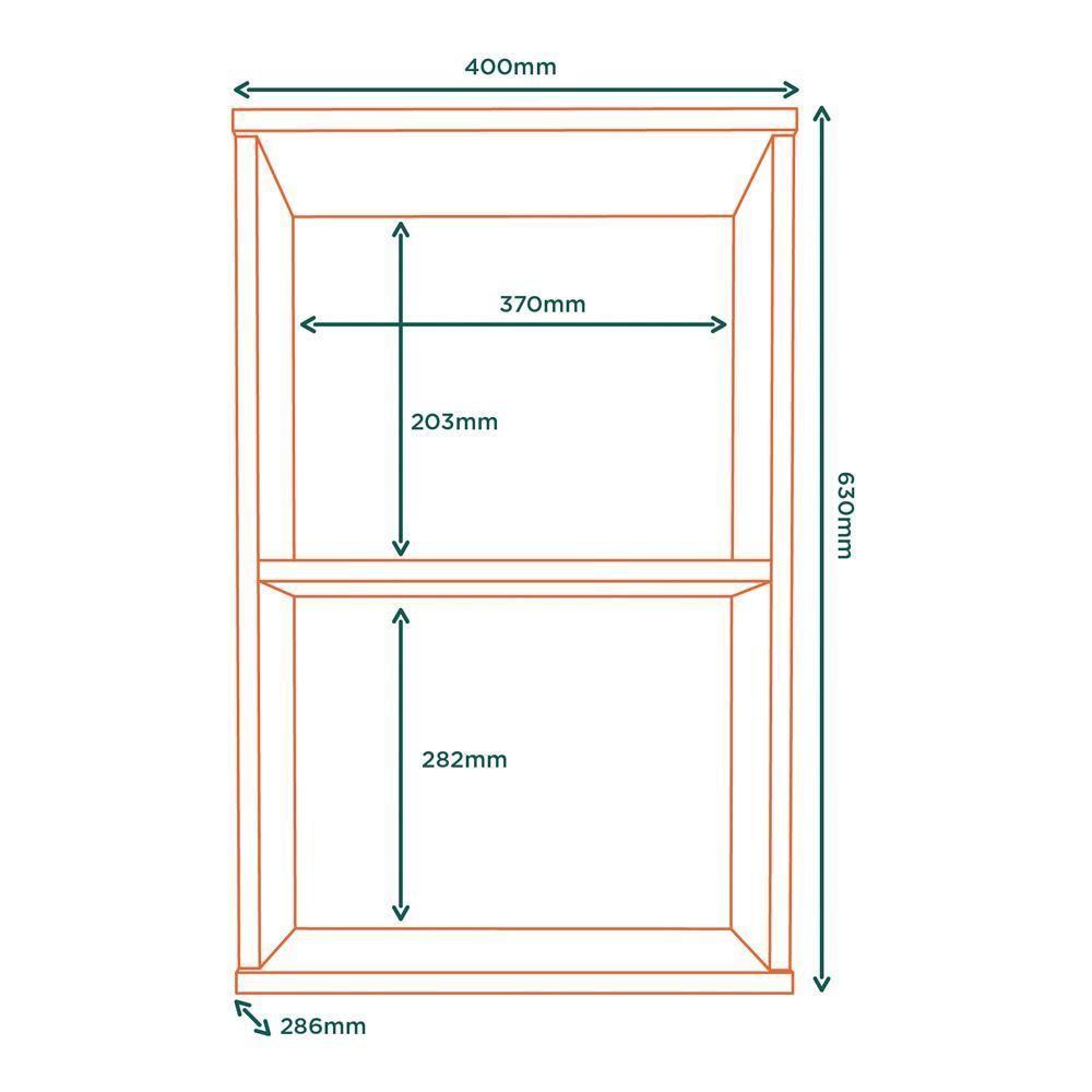 Armario Aereo 40 Cm Mdp 1 Porta Vera Ave02 Marrocos Off White Mxm - 3