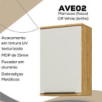 Armario Aereo 40 Cm Mdp 1 Porta Vera Ave02 Marrocos Off White Mxm