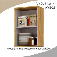 Armario Aereo 40 Cm Mdp 1 Porta Vera Ave02 Marrocos Off White Mxm - 5