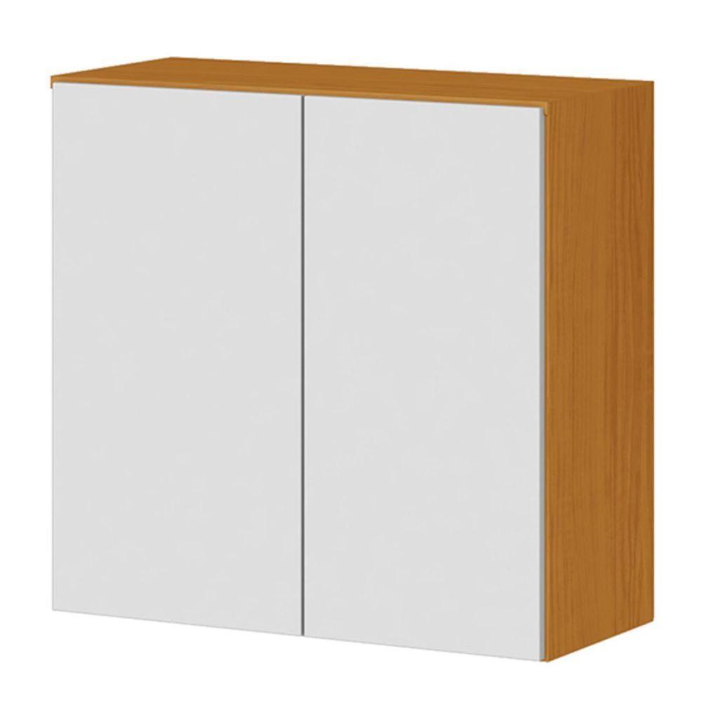 Armário Aéreo 70cm 2 Portas 100% Mdf Luna Cinamomo/off White - 1