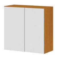 Armário Aéreo 70cm 2 Portas 100% Mdf Luna Cinamomo/off White - 1
