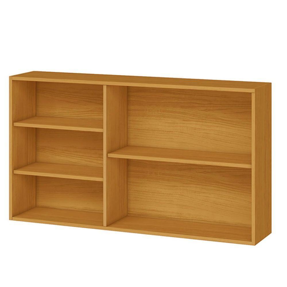 Armário Aéreo 100% Mdf 2 Portas Com Nicho 120cm Luna Cinamomo/branco - 2