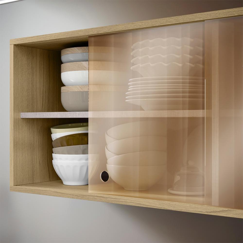 Armario Aereo E Balcao 120 Cm Glor Abgl02 Castanho Off White Mxm - 6