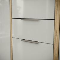 Armario Aereo E Balcao 120 Cm Glor Abgl02 Castanho Off White Mxm - 7