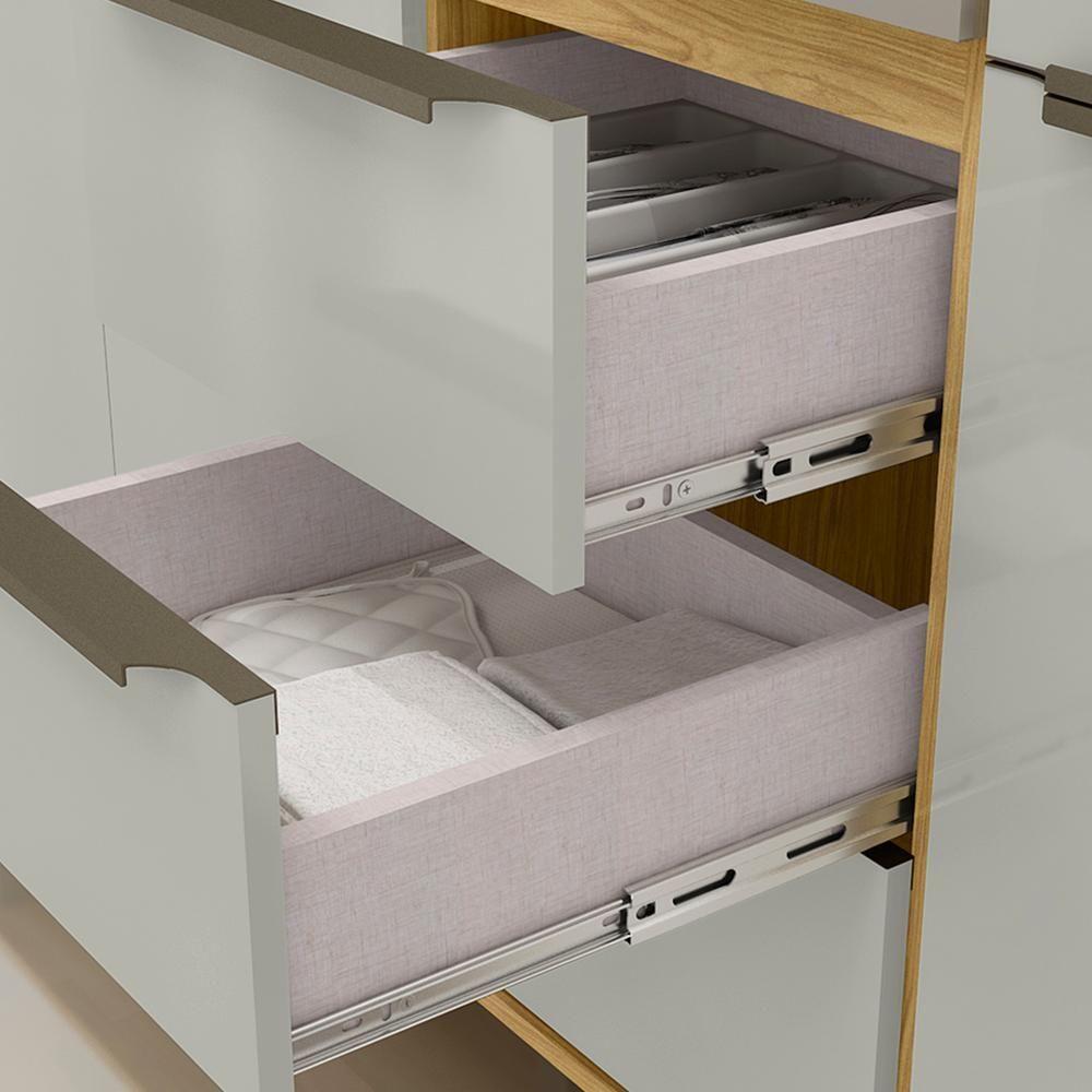 Armario Aereo E Balcao Pia 120 Cm Vera Marrocos Off White Mxm - 6