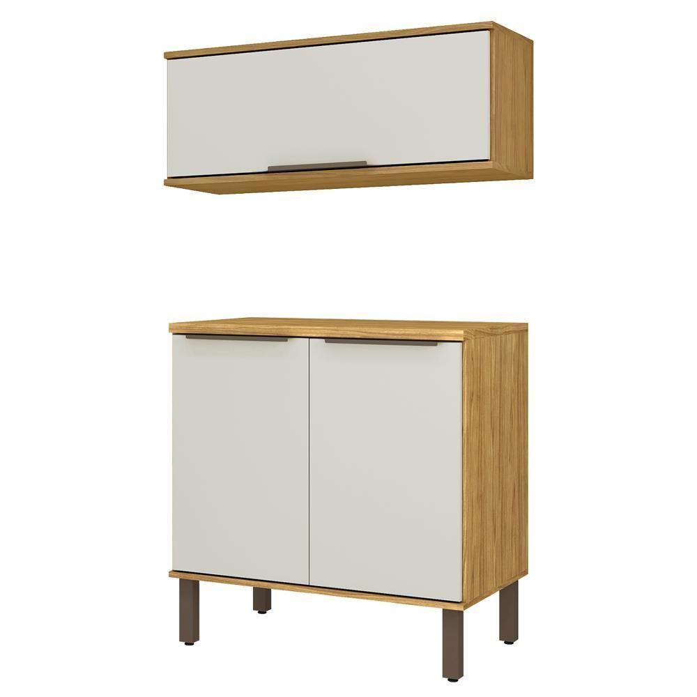 Armario Aereo E Balcao 80 Cm Vera Abve03 Marrocos Off White Mxm - 1