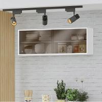 Armario Aereo 120 Cm 2 Portas Vidro Glor Agl02 Branco Neve Mxm - 6