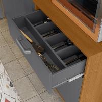 Kit Cozinha Dakota Com 11 Portas E 2 Gavetas Jequitiba-cinza Lukaliam - 2