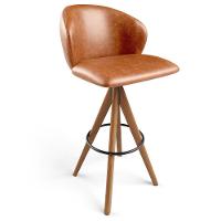 Banqueta Alta Bar Cozinha Sala De Jantar Bar Mia L02 Couríssimo Camel - Lyam Decor - 1