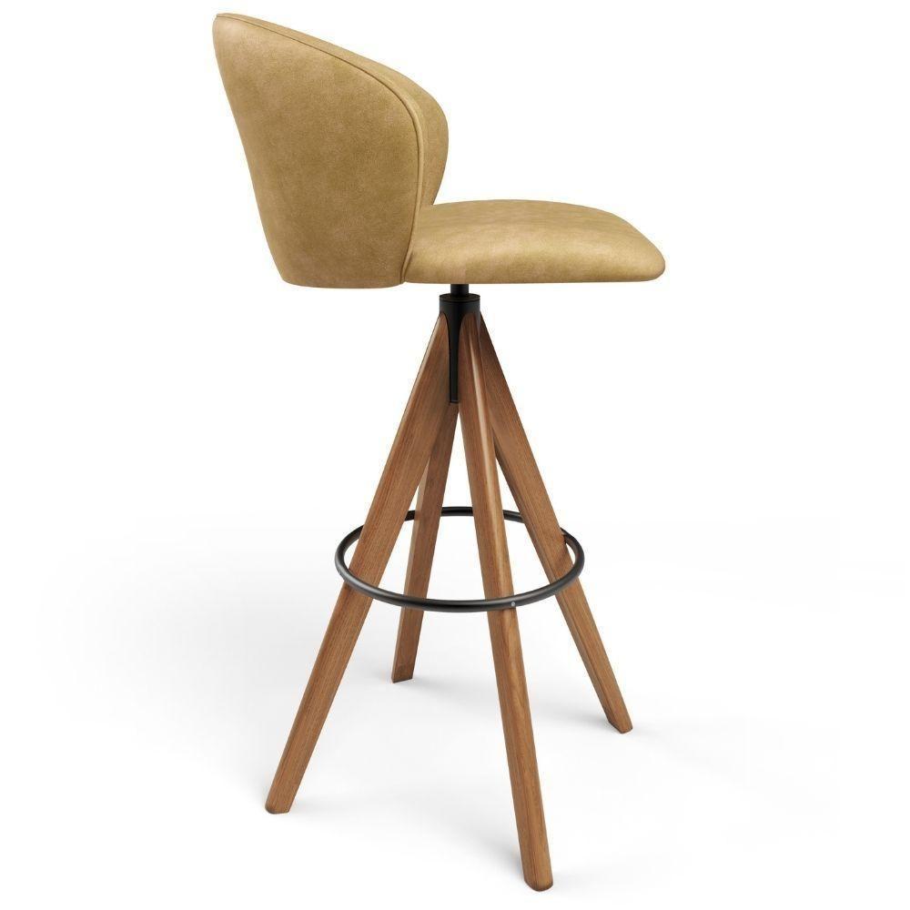 Kit 06 Banquetas Alta Bar Cozinha Sala De Jantar Bar Mia L02 Couríssimo Fendi - Lyam Decor - 7