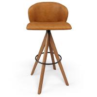 Kit 06 Banquetas Alta Bar Cozinha Sala De Jantar Bar Mia L02 Couríssimo Canela - Lyam Decor - 5