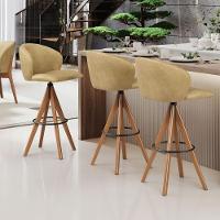 Kit 04 Banquetas Alta Bar Cozinha Sala De Jantar Bar Mia L02 Couríssimo Fendi - Lyam Decor - 6