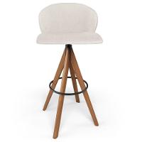 Kit 03 Banquetas Alta Bar Cozinha Sala De Jantar Bar Mia L02 Linho Cru - Lyam Decor - 8