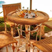 4 Banquetas Madri E Bistrô Com Balde Em Alumínio Trama Azul Turquia - 2