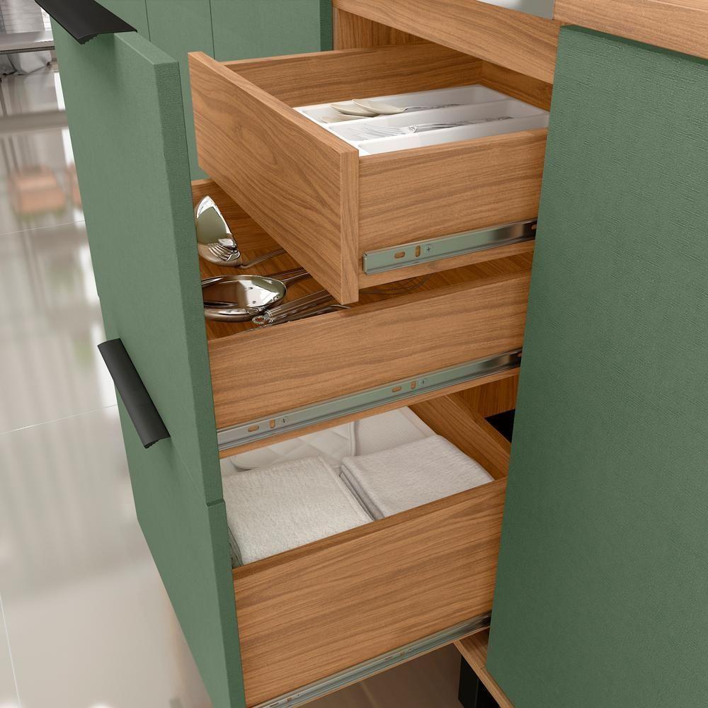 Cozinha Modulada 05 Pecas Mdf 280 Cm Tosc Freijo Jade Mxm - 6